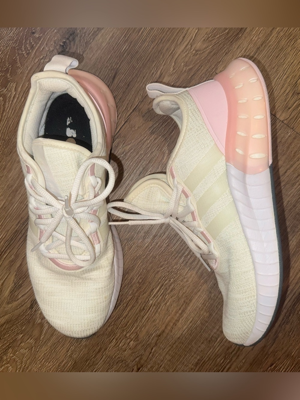Light Pink & Cream Women's Athletic Sneakers